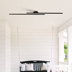 Plafoniera LED ultrasottile semipiatta in alluminio, LumenVale