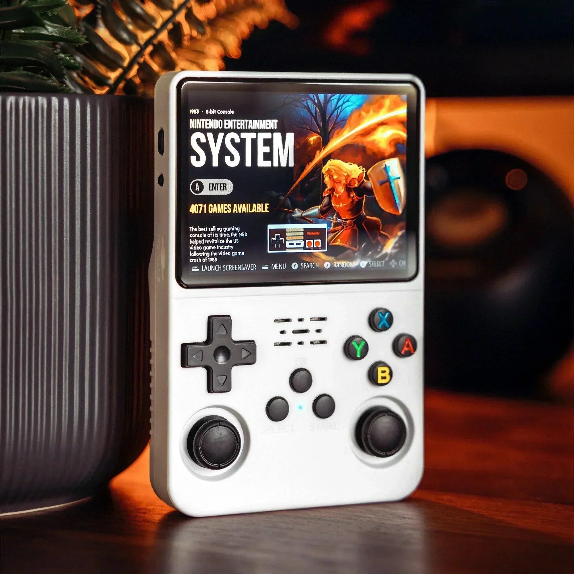 Handheld Retro Game Console, 10,000 Preloaded Games, 3.5-Inch Display