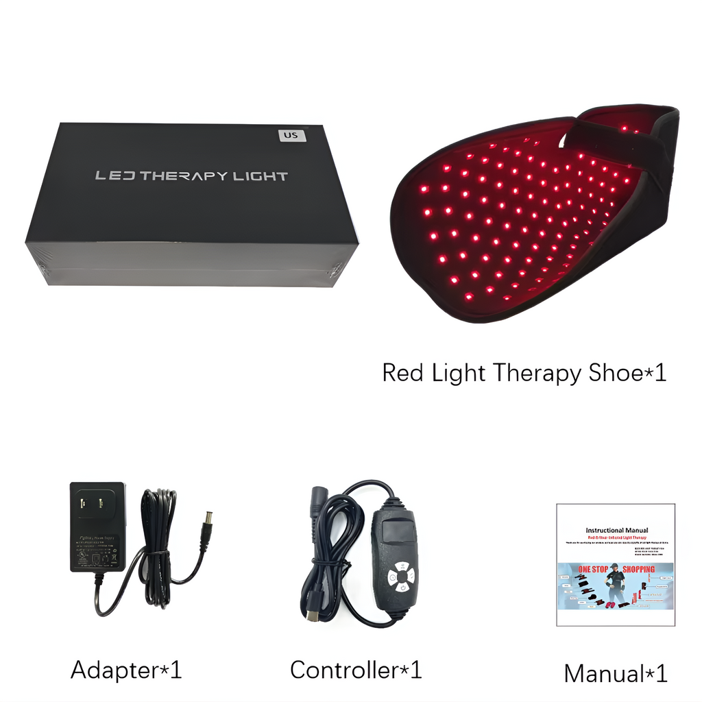 NexaStride-Schuhe mit Rotlicht für Hautgesundheit und Komfort