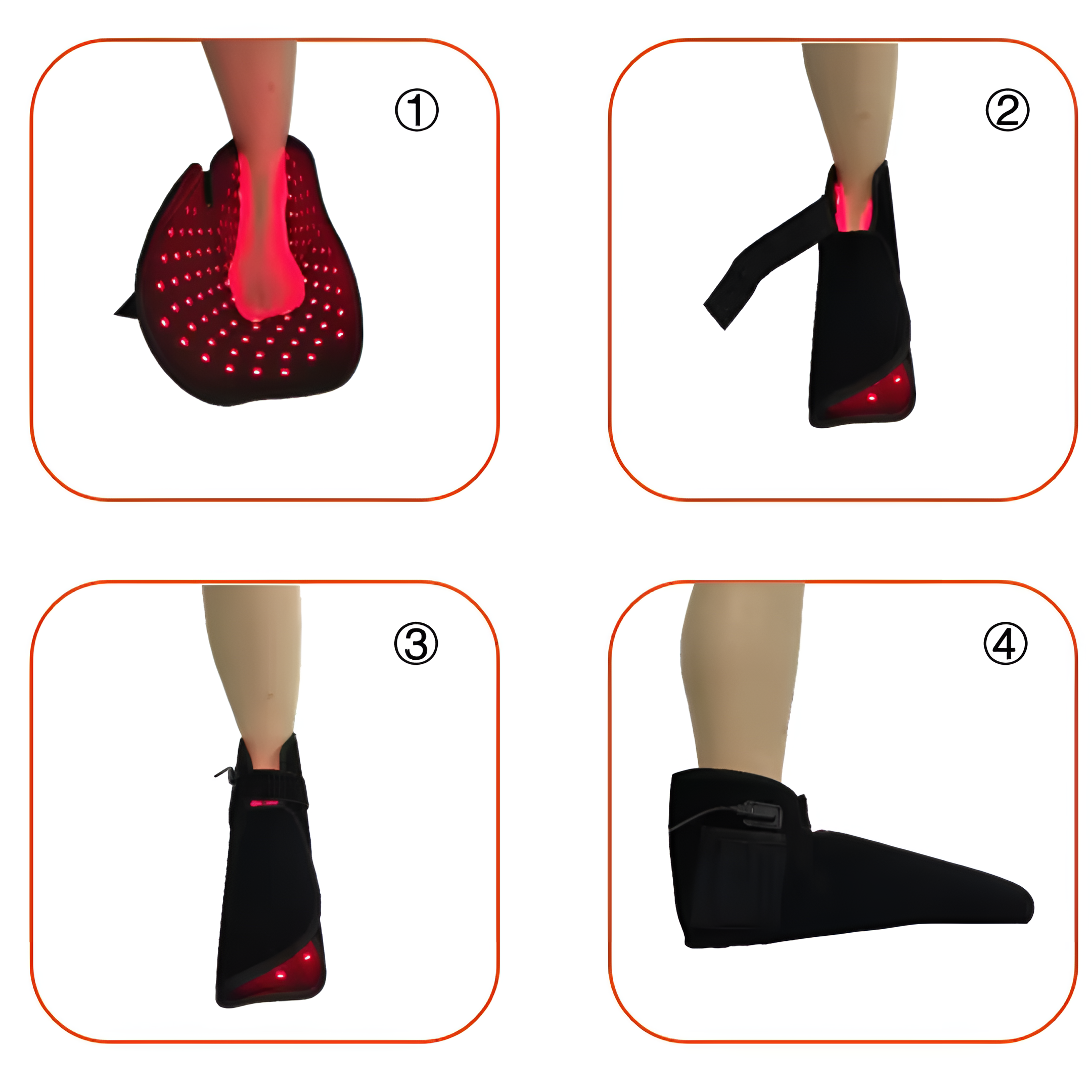 NexaStride-Schuhe mit Rotlicht für Hautgesundheit und Komfort