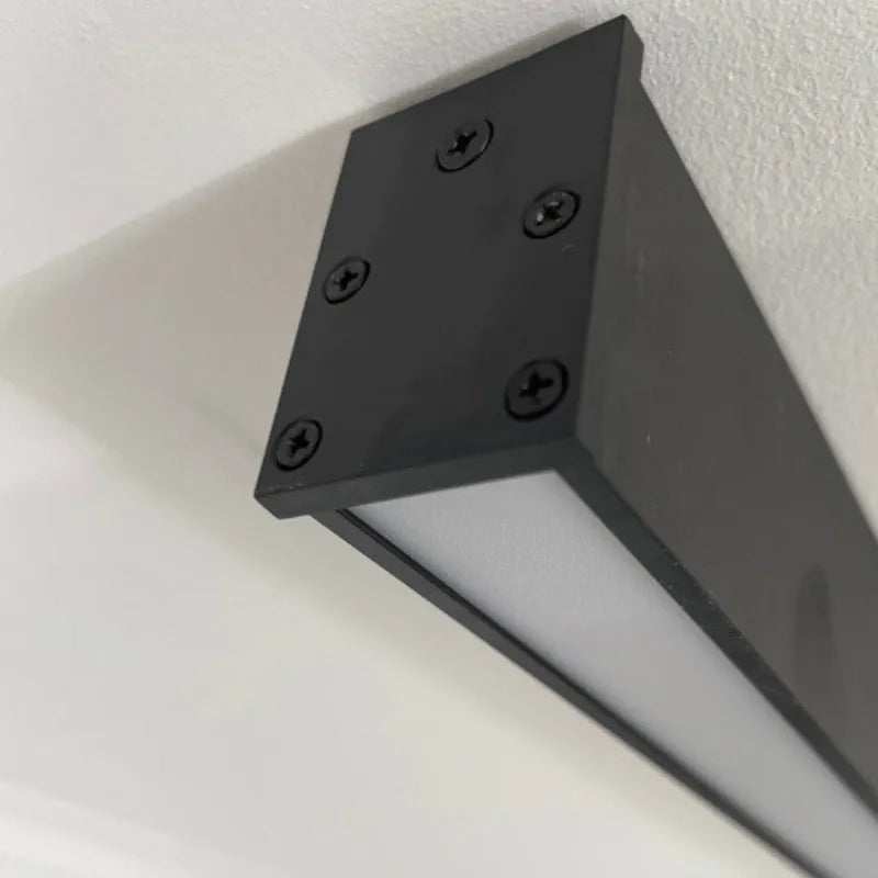 גוף תאורת תקרה ליניארי LED נוארליין, גימור שחור, 4 אורכים