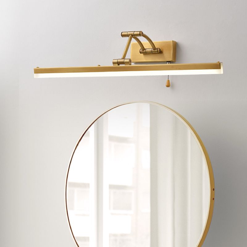 Arisha Linear Arc Light Poles Metal Black Vanity Wall Lamp | Fioriscas