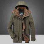 ArdentVale Herren-Isolierparka, plüschgefütterter Wintermantel