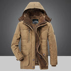 ArdentVale Herren-Isolierparka, plüschgefütterter Wintermantel