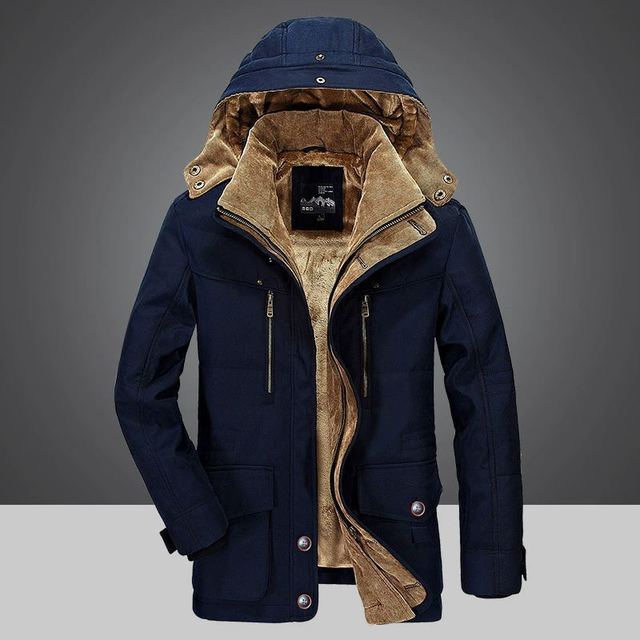 ArdentVale Herren-Isolierparka, plüschgefütterter Wintermantel
