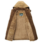 ArdentVale Herren-Isolierparka, plüschgefütterter Wintermantel