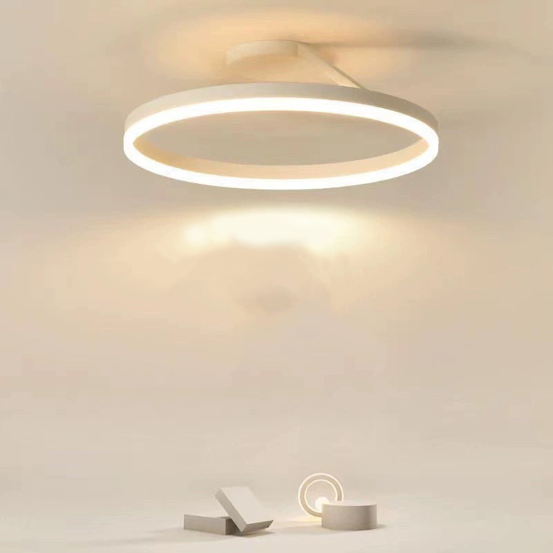 LumaAura Gold-Finish LED Ceiling Light, Black or White Trim, 2 Sizes