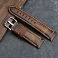 Watch Strap For Apple Watch, Waxed Vintage Cowhide Leather