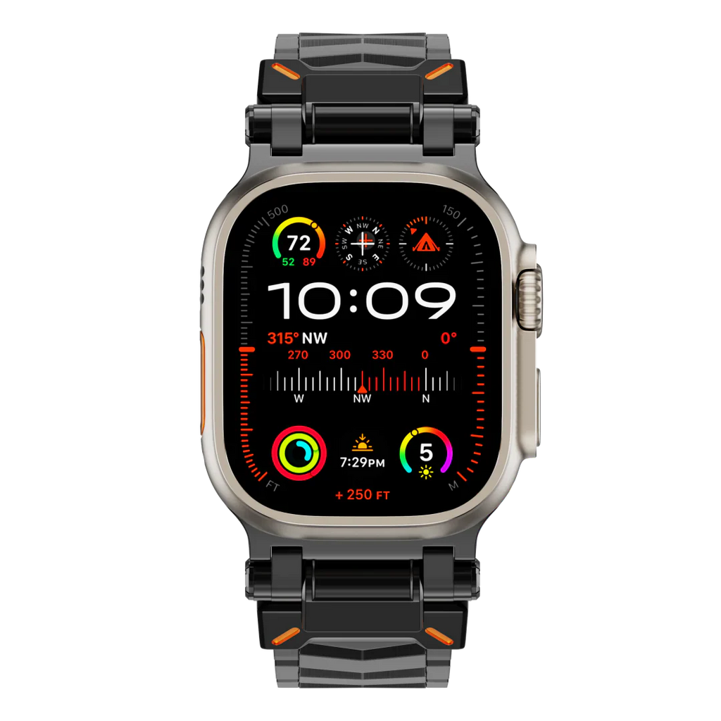 Elestra V01 titaniumrem til Apple Watch, V-formet design