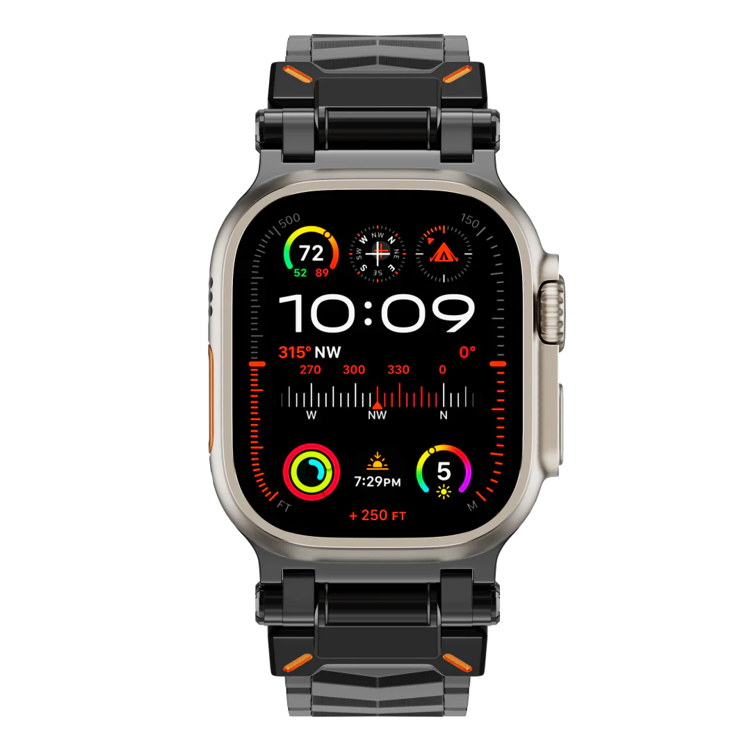 Elestra V01 titaniumrem til Apple Watch, V-formet design