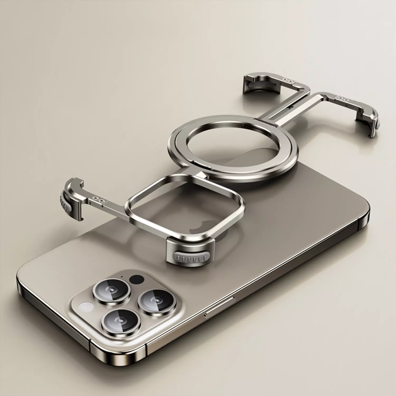Quellio EvoBorder Borderless MagSafe Case, Aluminum Alloy, Fits iPhone 13-16