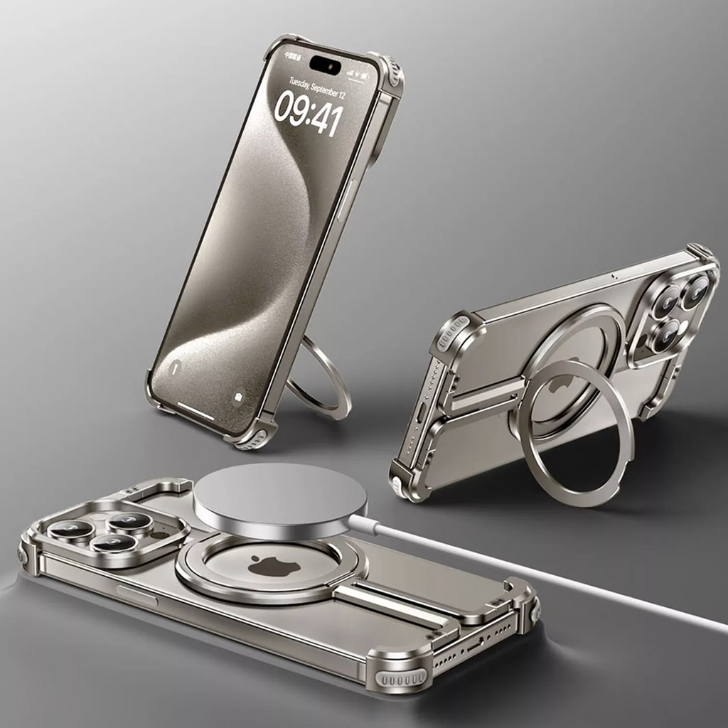 Quellio EvoBorder Borderless MagSafe Case, Aluminum Alloy, Fits iPhone 13-16