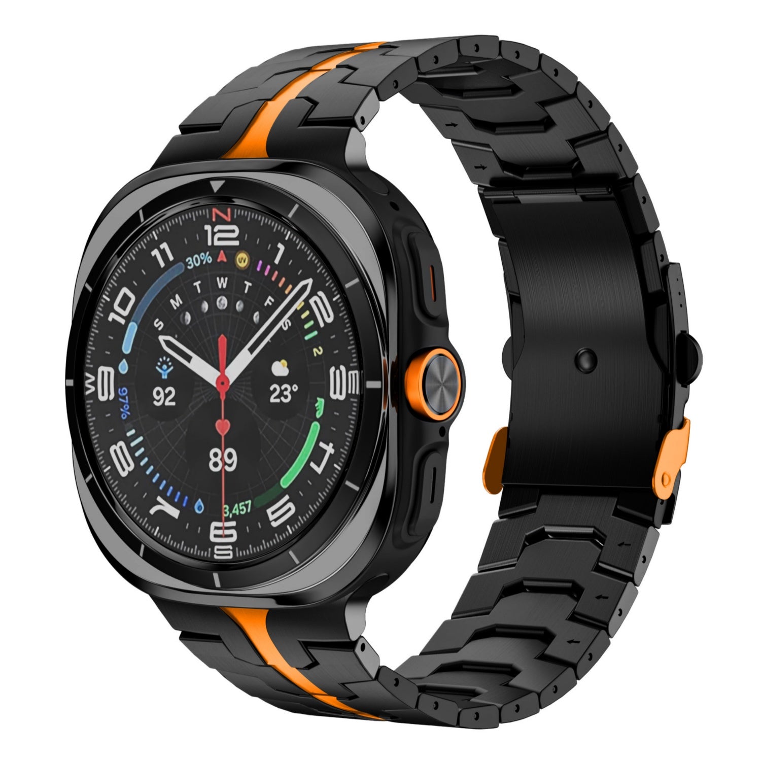 Titán óraszíj Samsung Watch 7 Ultra-hoz, Averon összecsukható csattal
