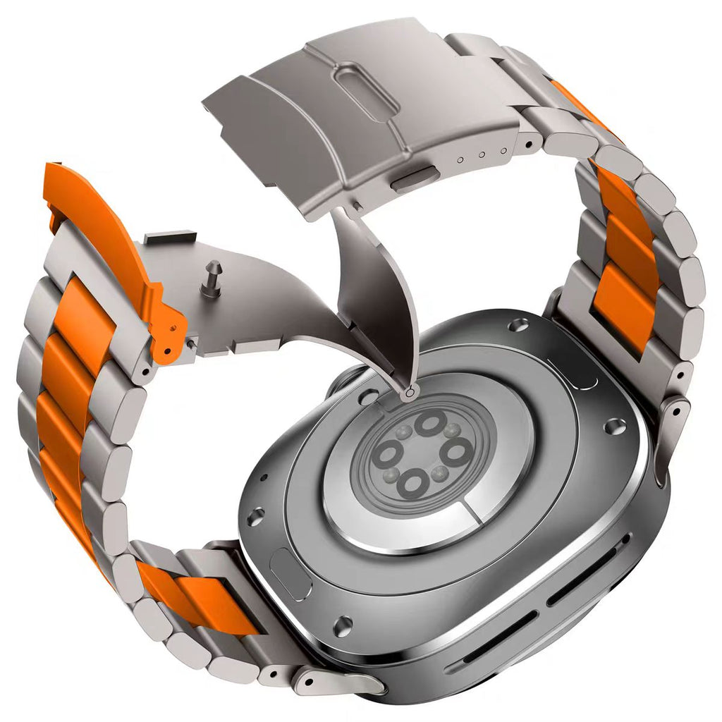 Aurex Titan-Uhrenarmband für Samsung Galaxy Watch Ultra, Faltschließe