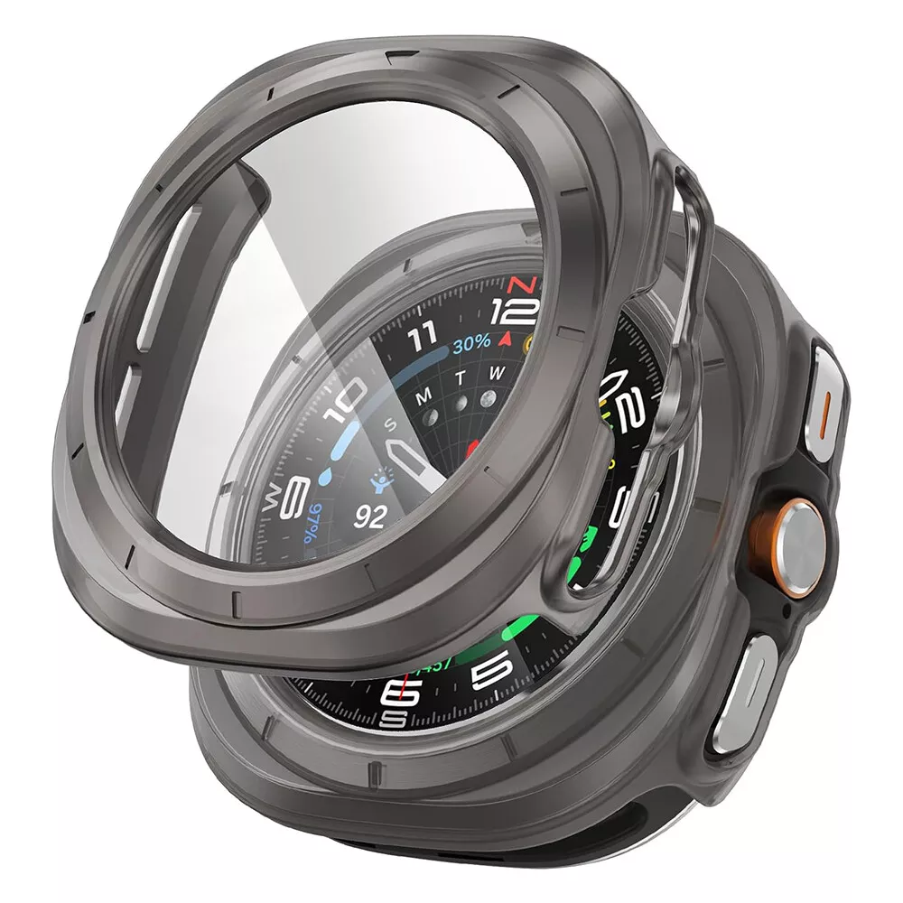 Custodia Samsung Galaxy Watch Ultra 47mm, Guscio in vetro temperato Orvalo