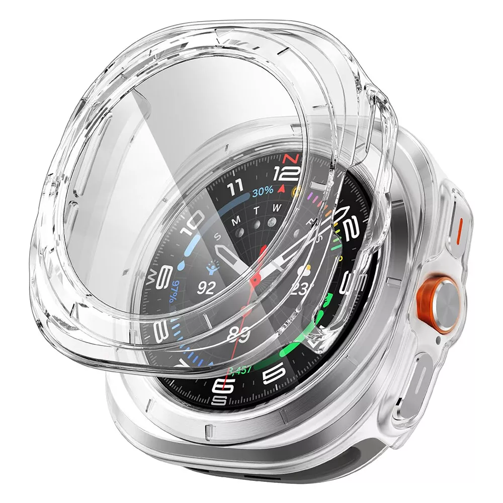 Custodia Samsung Galaxy Watch Ultra 47mm, Guscio in vetro temperato Orvalo