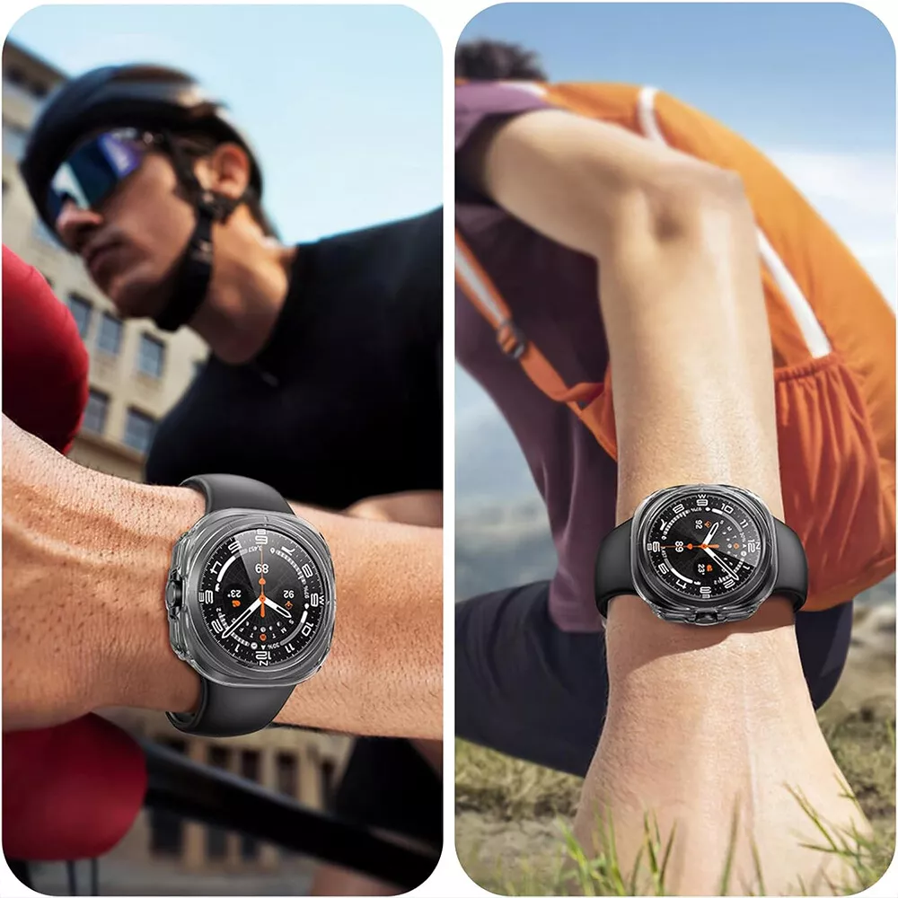Custodia Samsung Galaxy Watch Ultra 47mm, Guscio in vetro temperato Orvalo