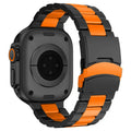 Apple Watch Titanium Band With Folding Safety Buckle, Kestrel Style