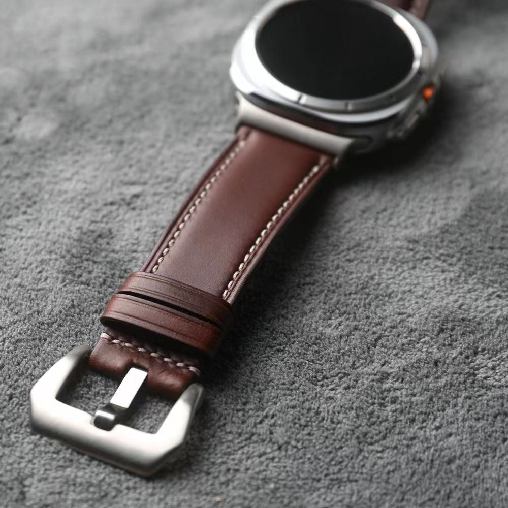 Klasický řemínek z nappa kůže pro hodinky Samsung Watch Ultra