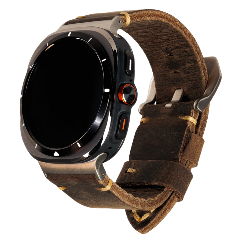 Brookmere teljes barkás bőrszíj Samsung Galaxy Watch Ultra 47 mm-es órához