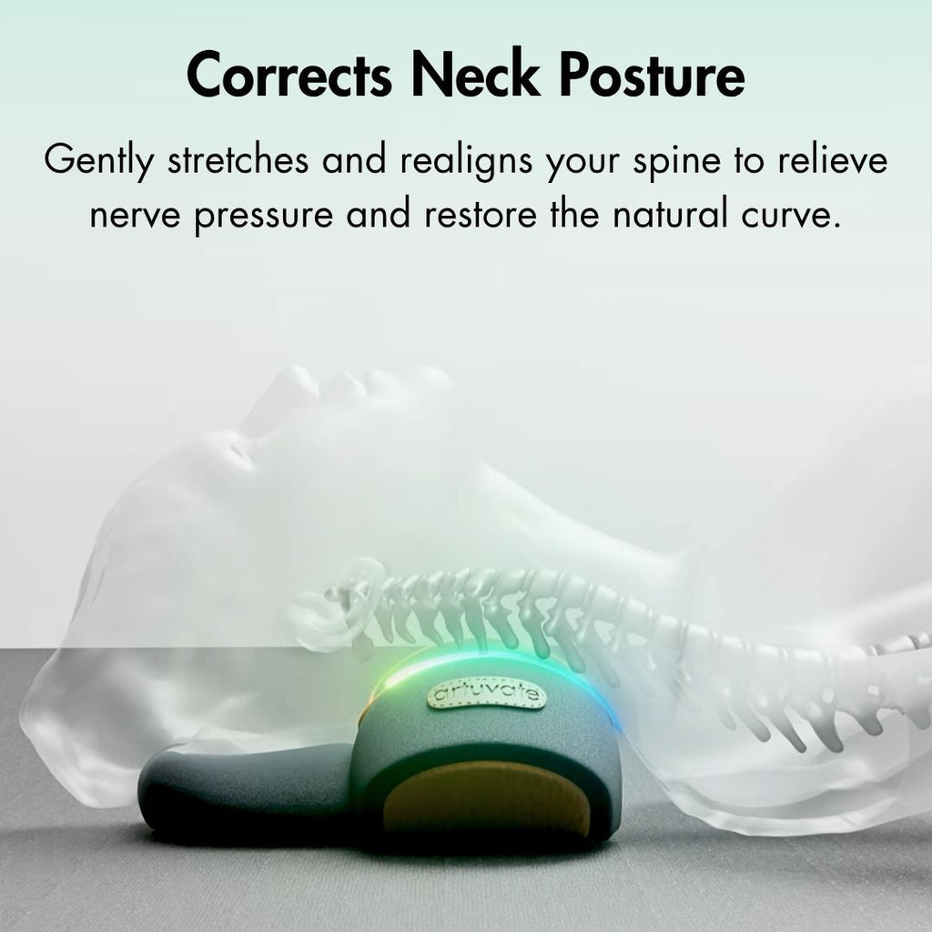 Vibrations-Nackenmassagegerät mit Haltungshilfe und Wärme