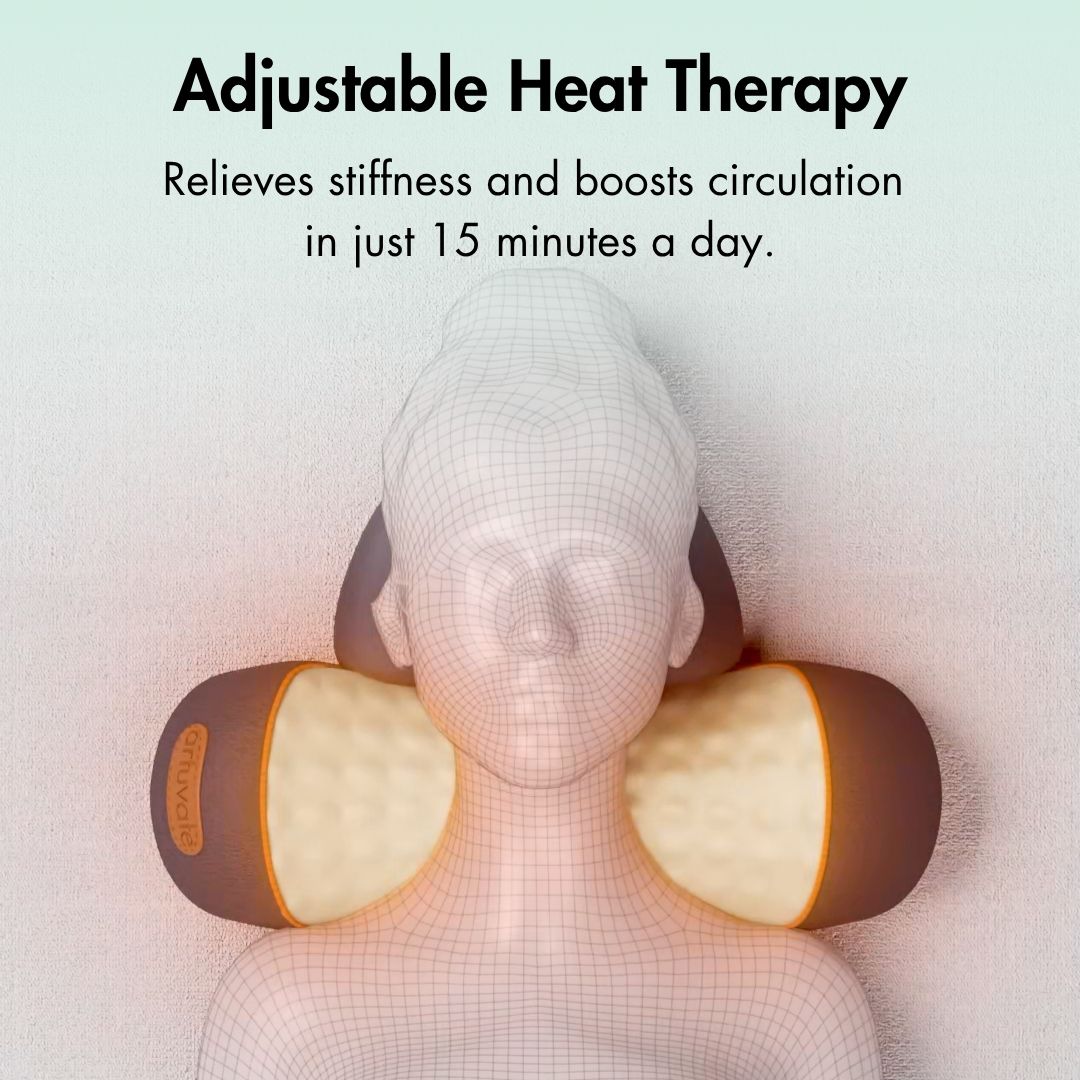 Vibrations-Nackenmassagegerät mit Haltungshilfe und Wärme