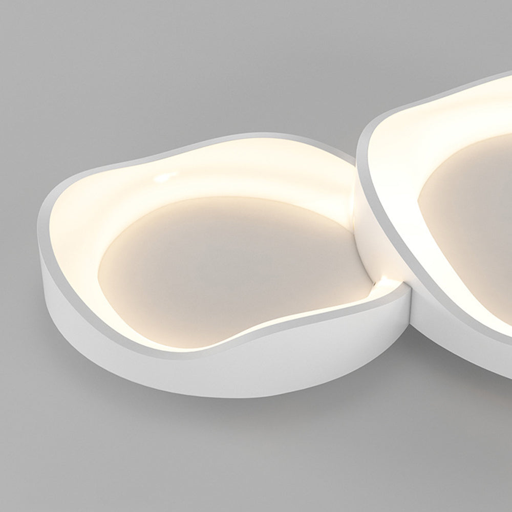 Arisha Modern Wave Flush Mount Ceiling Light | Fioriscas