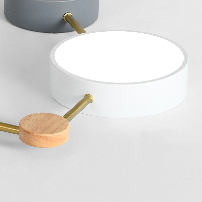 Arisha Modern LED Ceiling Light Log Living Room Bedroom White Grey | Fioriscas