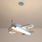 LED-Deckenleuchte in Flugzeugform für Kinderzimmer, dimmbare Pendelleuchte LumaPlane mit Fernbedienung