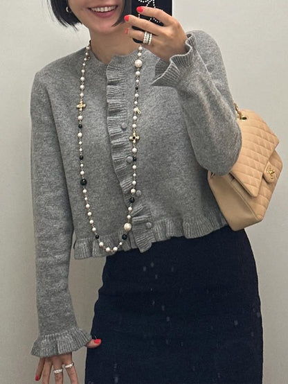 Pull Léger Boutonné en Maille I Collection Douceur & Détente