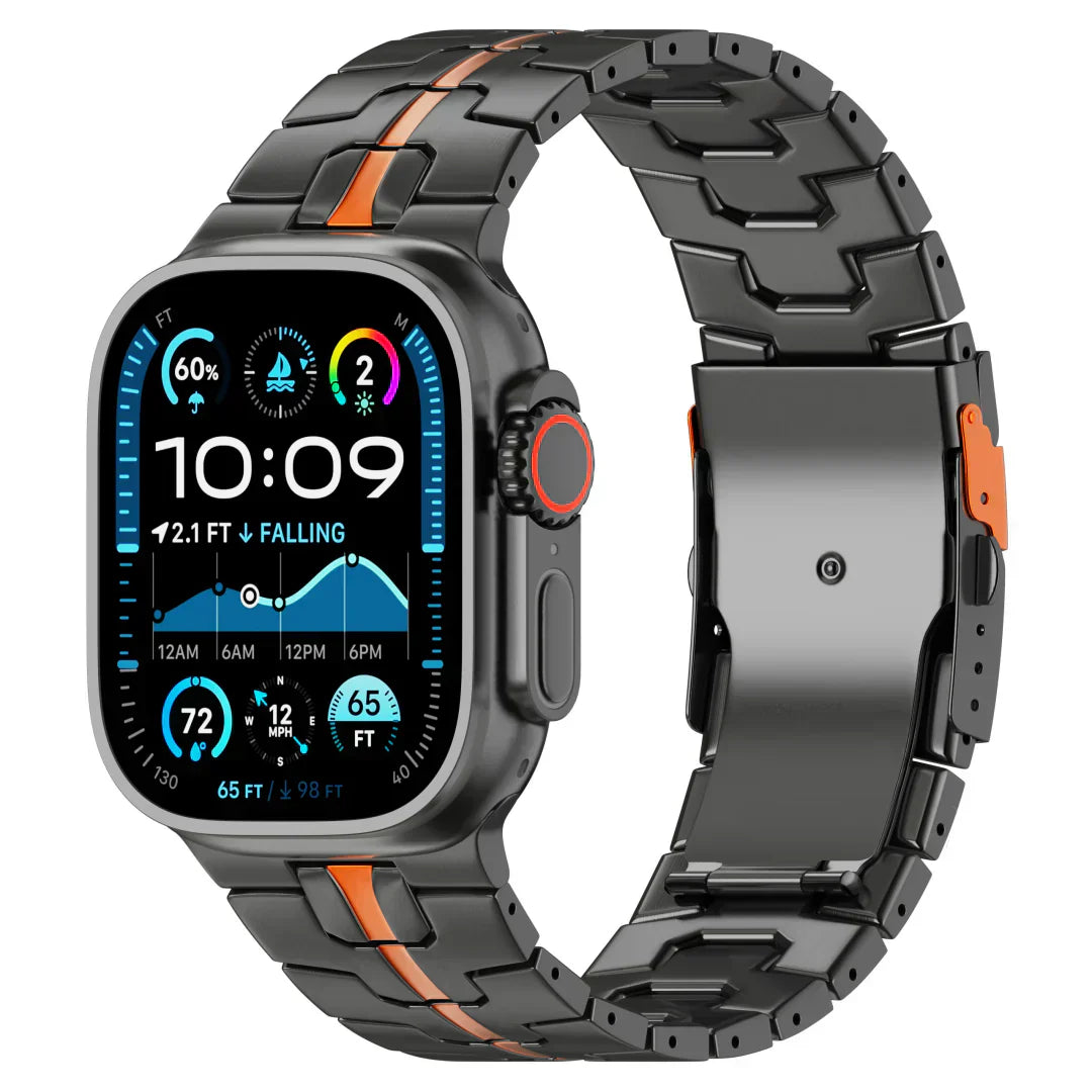 Titanový řemínek Apple Watch, Aurex titan třídy 2, lehký 62 g