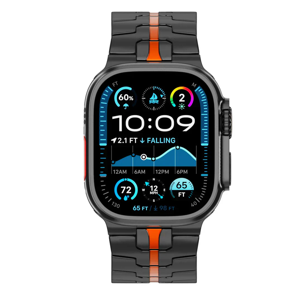 Titanový řemínek Apple Watch, Aurex titan třídy 2, lehký 62 g