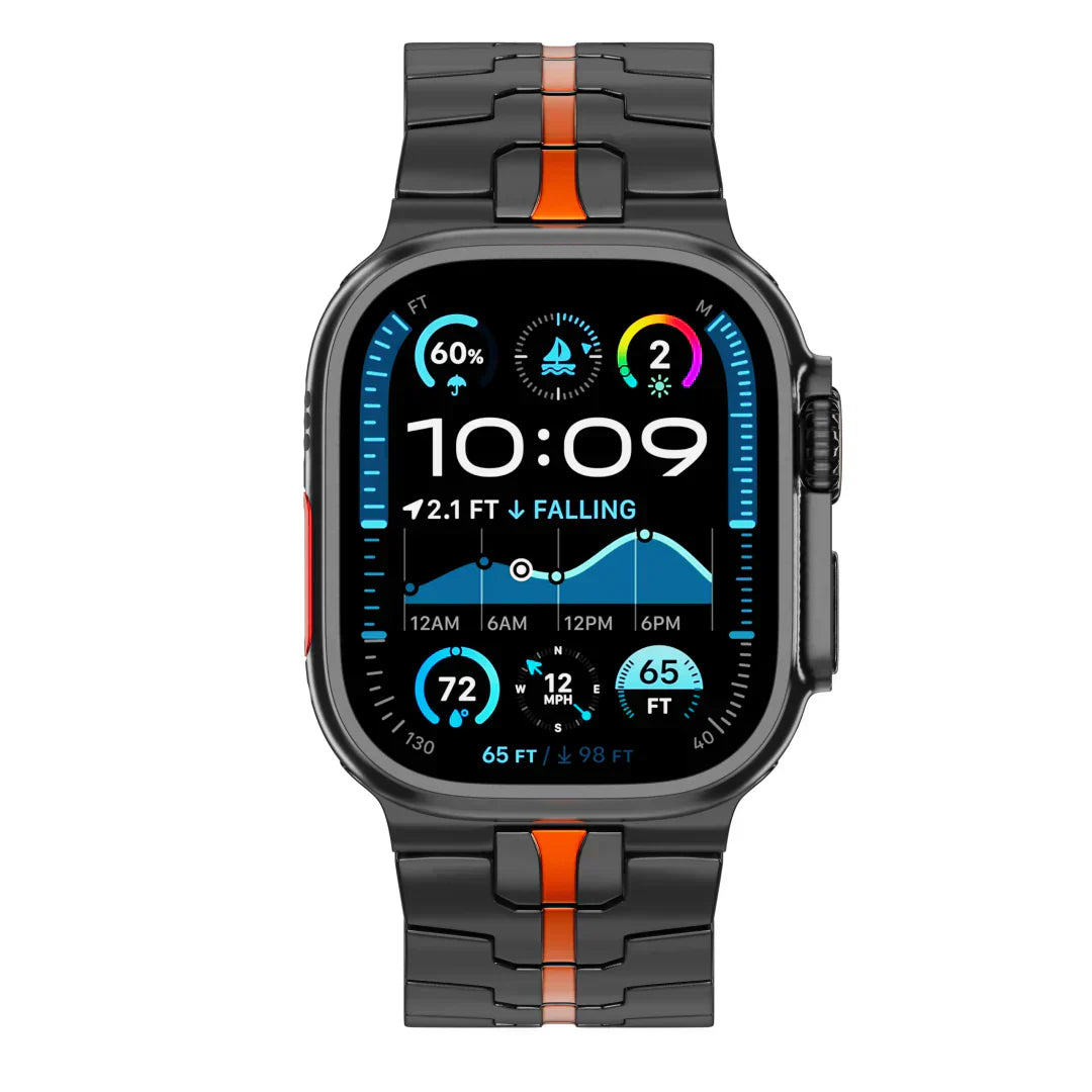 Titanový řemínek Apple Watch, Aurex titan třídy 2, lehký 62 g