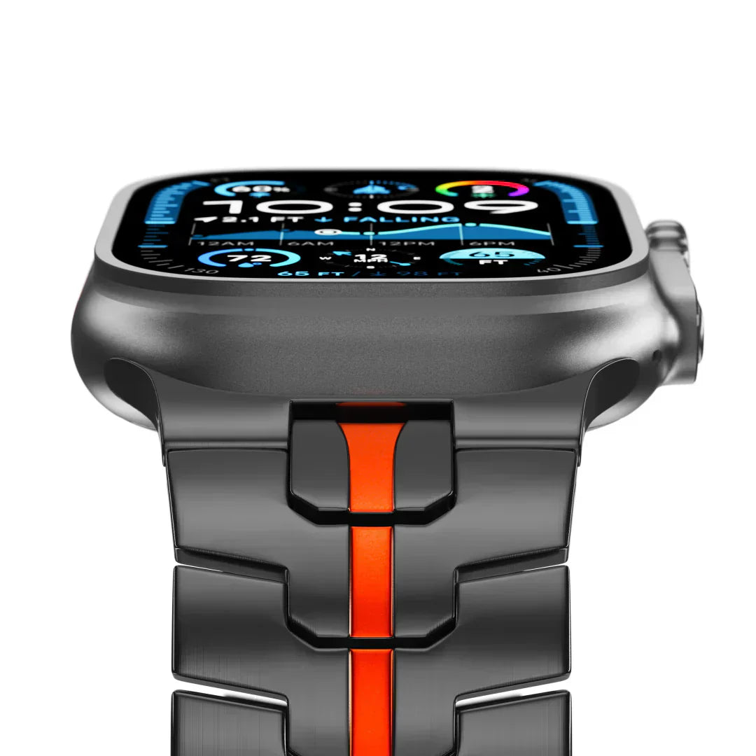 Titanový řemínek Apple Watch, Aurex titan třídy 2, lehký 62 g