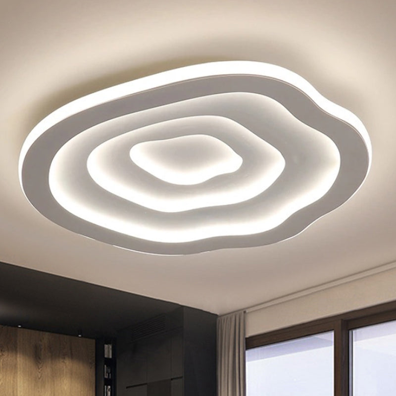 Bølget akrylloftpandelampe, AureliaWave varm hvid LED-lampe