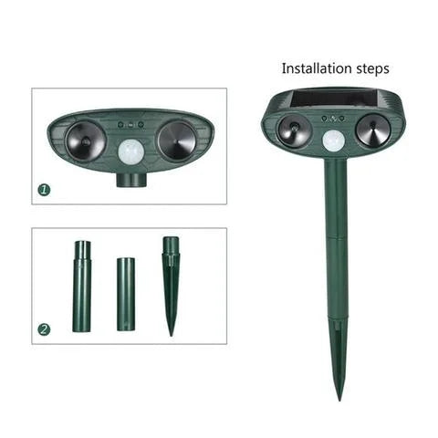 FloraShield Solar Motion-Activated Deer Repeller For Yards And Gardens