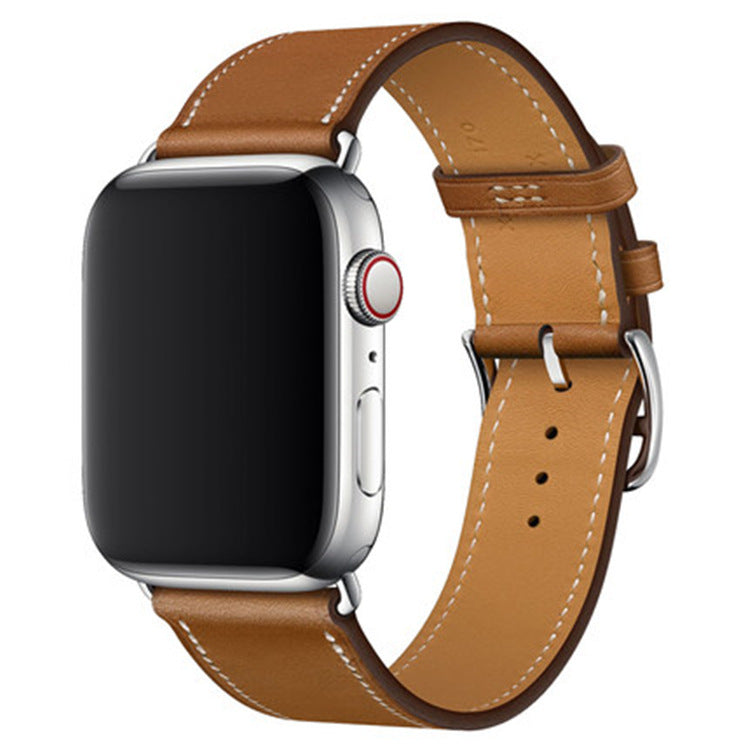 Marvelle valódi bőr Apple Watch szíj, kézzel varrott pánt, 38-49 mm