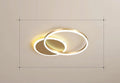 LunaRing Floating-Ring LED Ceiling Light, Gold or White, Remote Dimmable