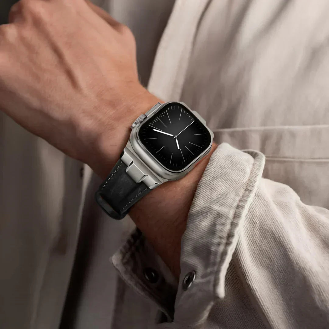 Wayfarer-Lederarmband für die Apple Watch, alltagstaugliches Outdoor-Armband