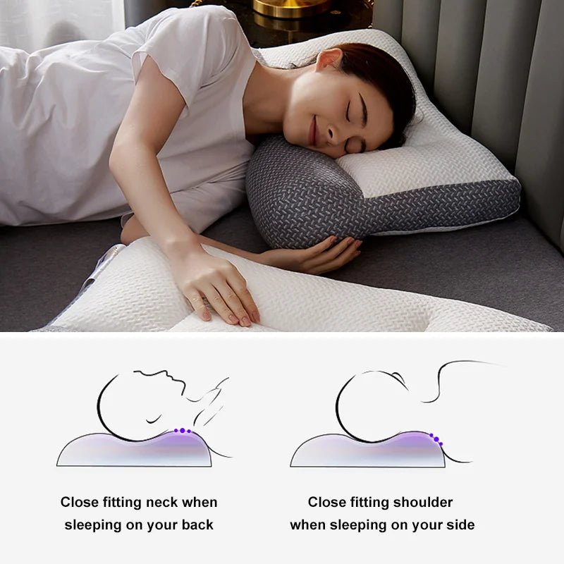 Almohada Cervical Contour RestWell para Alineación del Cuello y Sueño Reparador