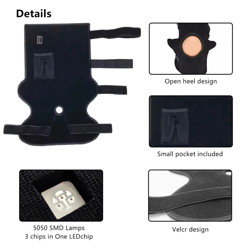 NovaPulse Ankle Belt With Red Light For At Home Use