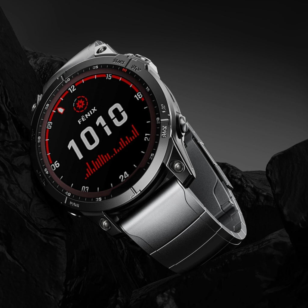 Pasek do zegarka z tytanowym powłoką DLC do serii Garmin Fenix, z magnetycznym zapięciem Kireya
