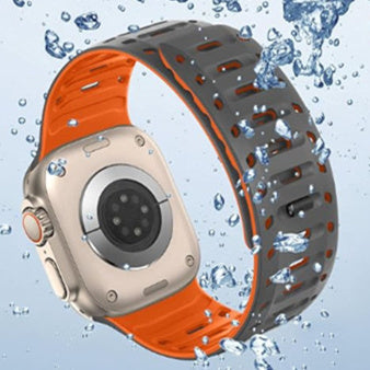 Siliconen sportband voor Apple Watch, verstelbare magnetische sluiting