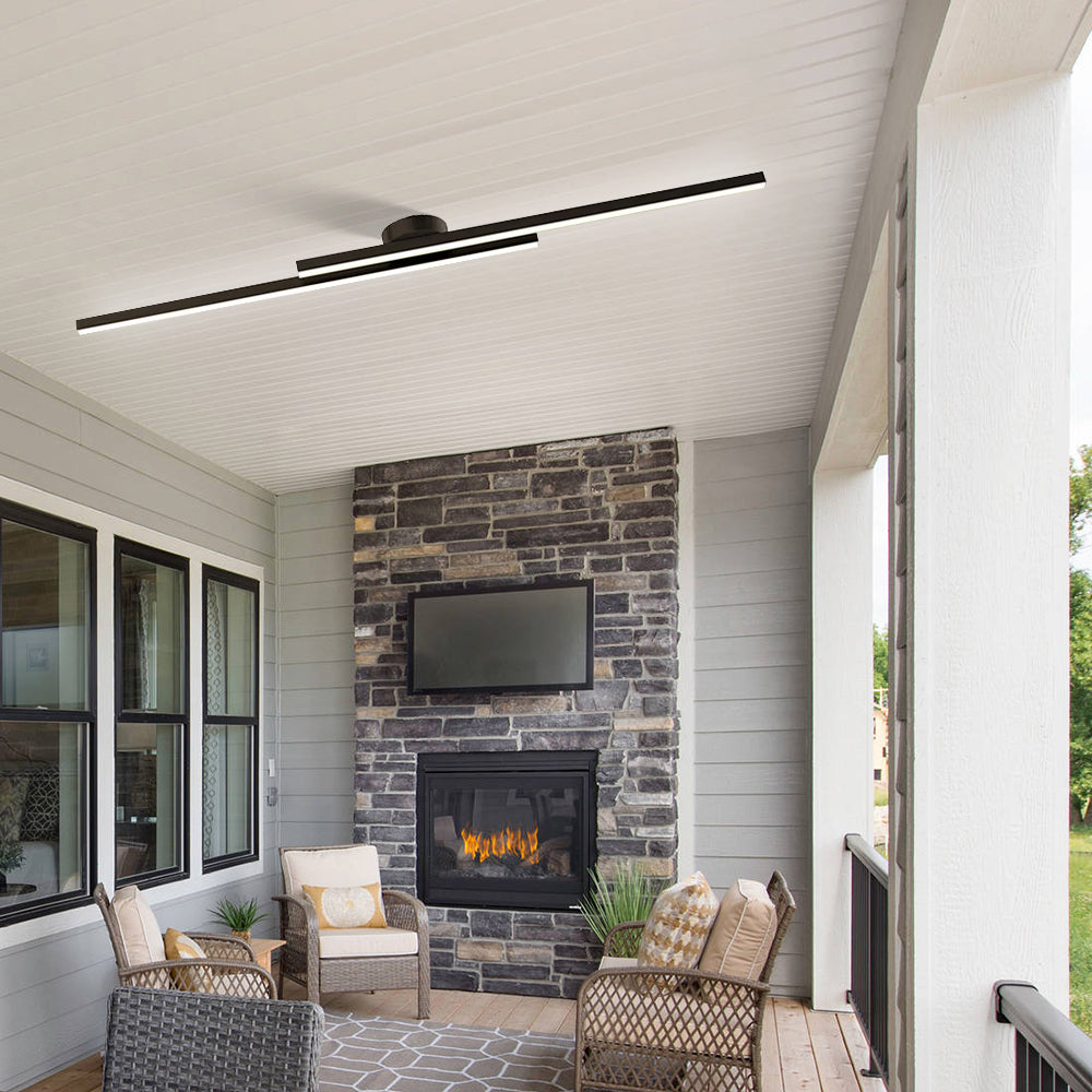 Plafoniera LED ultrasottile semipiatta in alluminio, LumenVale