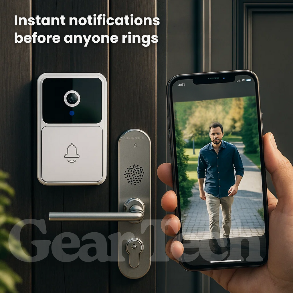 Video Doorbell Camera, Wireless 1080P HD, Motion Alerts, Night Vision & Two-Way Talk