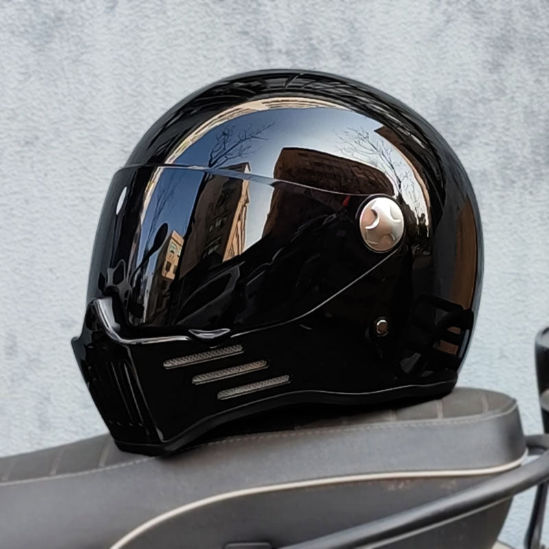 Integrální motocyklová helma NovaRide, tmavé hledí, certifikace DOT a ECE