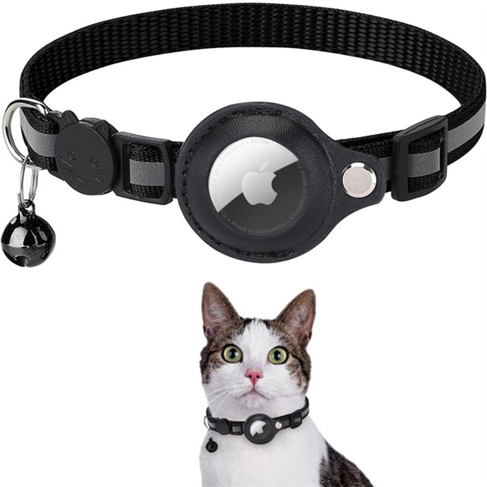 Asterra Reflective Cat Collar with GPS Tracker Mount, Quick-Release