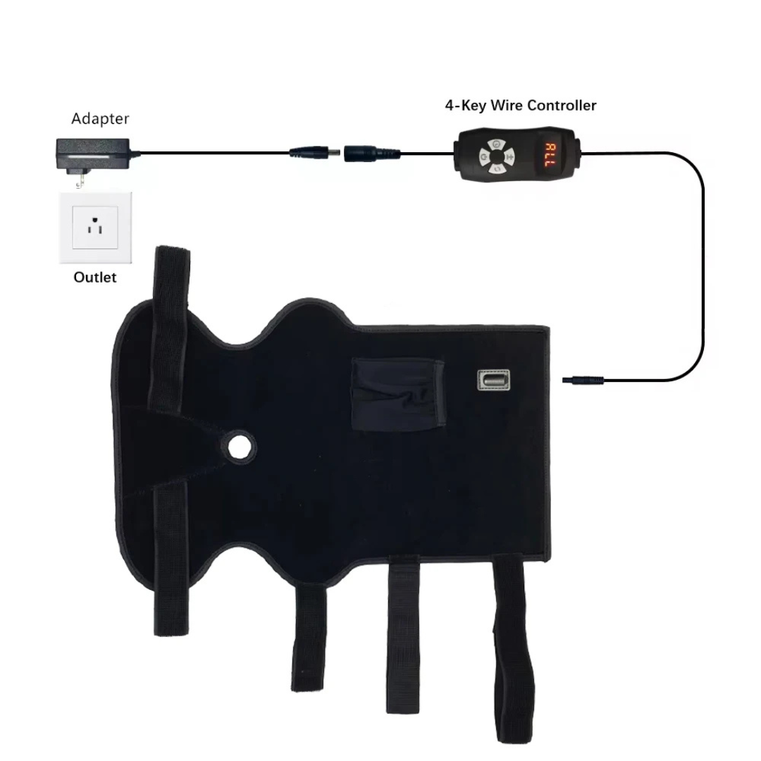 NovaPulse Ankle Belt With Red Light For At Home Use
