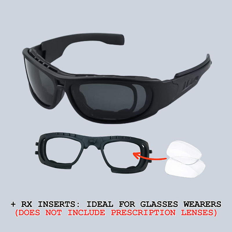 VeloLux Polarized Motorcycle Sunglasses, UV400 Mirror Lens, Wraparound Fit
