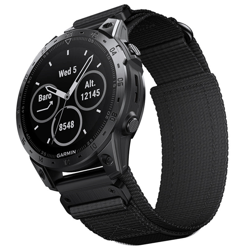RidgeLine elastisk nylonrem til Garmin Tactix og Fenix ure